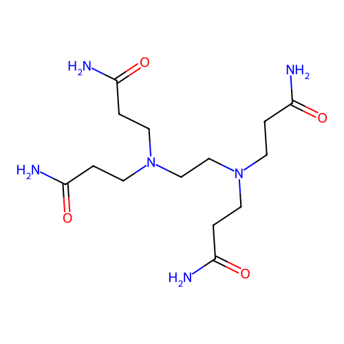 Propanamide, 3,3',3'',3'''-(1,2-ethanediyldinitrilo)tetrakis- structure