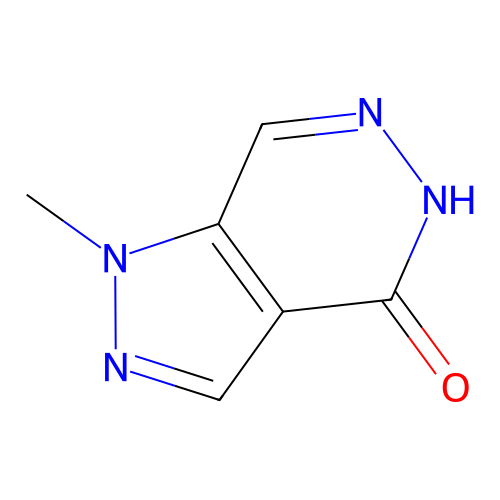 1-methyl-1H,4H,5H-pyrazolo(3,4-d)pyridazin-4-one structure