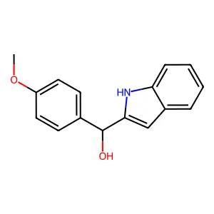 (1H-indol-2-yl)(4-methoxyphenyl)methanol structure
