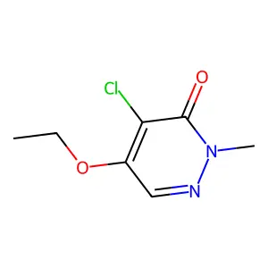 4-chloro-5-ethoxy-2-methyl-2H-pyridazin-3-one structure