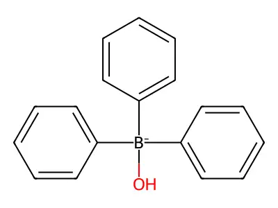 Hydroxy(triphenyl)borate(1-) structure