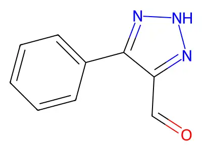 4-phenyl-1H-1,2,3-triazole-5-carbaldehyde structure