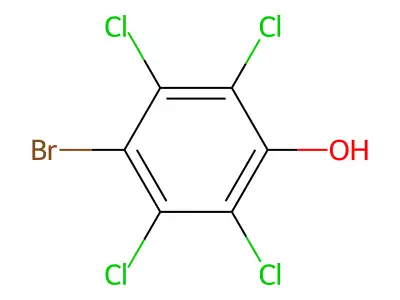 Phenol, 4-bromo-2,3,5,6-tetrachloro- structure
