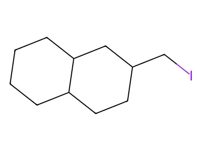 Decahydro-2-(iodomethyl)naphthalene structure