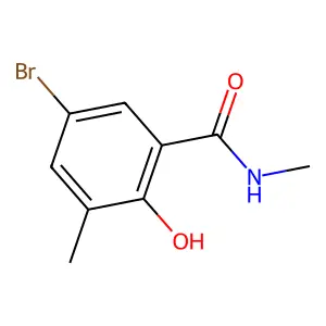 5-溴-N,3-二甲基-2-羟基苯甲酰胺 structure