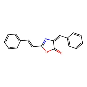 5(4H)-Oxazolone, 2-(2-phenylethenyl)-4-(phenylmethylene)- structure