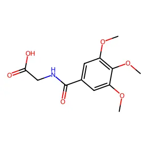 N-(3,4,5-Trimethoxybenzoyl)glycine structure