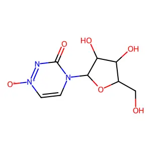4-beta-D-ribofuranosyl-as-triazin-3(4H)-one 1-oxide structure