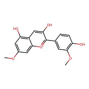 玫紅報春素 structure