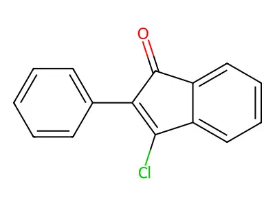 3-chloro-2-phenyl-1H-inden-1-one structure
