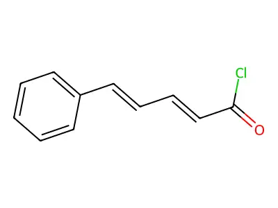 2,4-Pentadienoyl chloride, 5-phenyl- structure