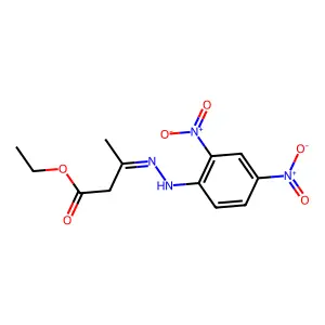 Ethyl 3-[2-(2,4-dinitrophenyl)hydrazinylidene]butanoate structure