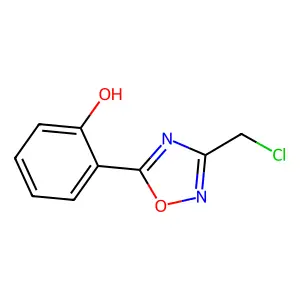 2-[3-(Chloromethyl)-1,2,4-oxadiazol-5-yl]phenol structure