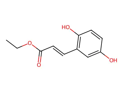Ethyl 3-(2,5-dihydroxyphenyl)prop-2-enoate structure