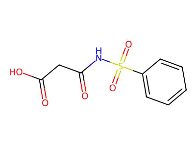 3-Oxo-3-(phenylsulfonamido)propionic Acid structure