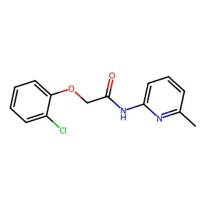 2-(2-chlorophenoxy)-N-(6-methylpyridin-2-yl)acetamide structure