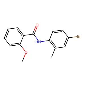 N-(4-bromo-2-methylphenyl)-2-methoxybenzamide structure