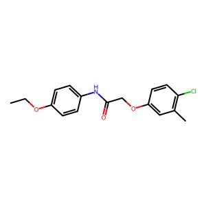 2-(4-chloro-3-methylphenoxy)-N-(4-ethoxyphenyl)acetamide structure