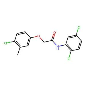 2-(4-chloro-3-methylphenoxy)-N-(2,5-dichlorophenyl)acetamide structure