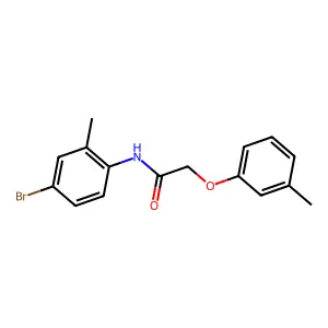 N-(4-bromo-2-methylphenyl)-2-(3-methylphenoxy)acetamide structure