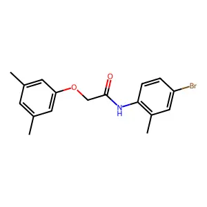 N-(4-bromo-2-methylphenyl)-2-(3,5-dimethylphenoxy)acetamide structure