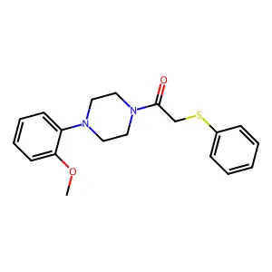 1-[4-(2-Methoxyphenyl)piperazin-1-yl]-2-phenylsulfanylethanone structure