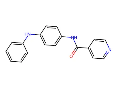 N-(4-(phenylamino)phenyl)isonicotinamide structure