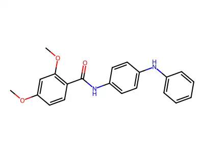 N-(4-anilinophenyl)-2,4-dimethoxybenzamide structure