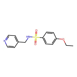 4-ethoxy-N-(pyridin-4-ylmethyl)benzenesulfonamide structure