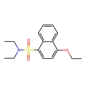 4-ethoxy-N,N-diethylnaphthalene-1-sulfonamide structure