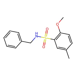 N-benzyl-2-methoxy-5-methylbenzenesulfonamide structure