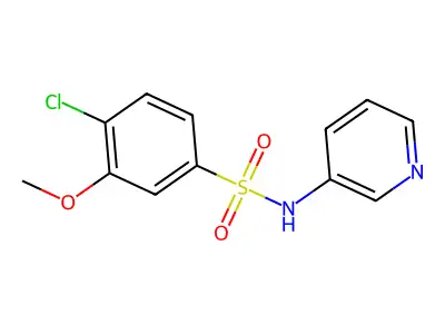 4-Chloro-3-methoxy-N-pyridin-3-yl-benzenesulfonamide structure