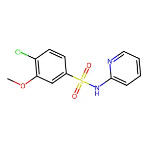 4-Chloro-3-methoxy-N-pyridin-2-yl-benzenesulfonamide structure