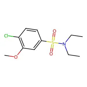 4-chloro-N,N-diethyl-3-methoxybenzenesulfonamide structure
