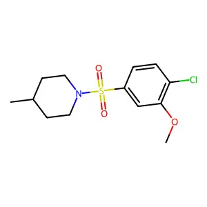 1-(4-Chloro-3-methoxy-benzenesulfonyl)-4-methyl-piperidine structure