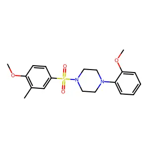 1-[(4-Methoxy-3-methylphenyl)sulfonyl]-4-(2-methoxyphenyl)piperazine structure