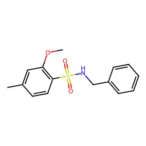 N-benzyl-2-methoxy-4-methylbenzenesulfonamide structure