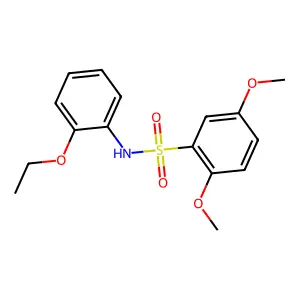 N-(2-ethoxyphenyl)-2,5-dimethoxybenzenesulfonamide structure