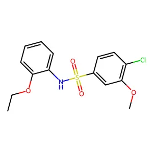 4-Chloro-N-(2-ethoxy-phenyl)-3-methoxy-benzenesulfonamide structure