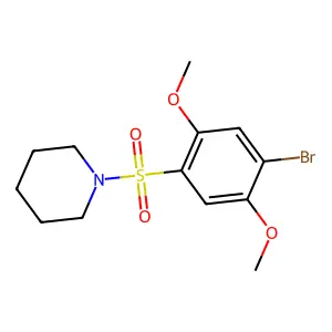 1-(4-Bromo-2,5-dimethoxybenzenesulfonyl)piperidine structure