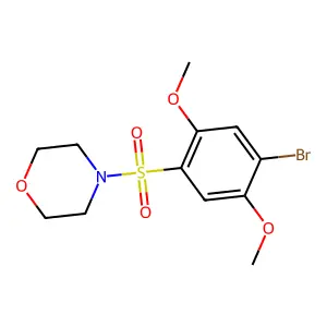 4-(4-Bromo-2,5-dimethoxybenzenesulfonyl)morpholine structure