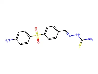 [[4-(4-Aminophenyl)sulfonylphenyl]methylideneamino]thiourea structure