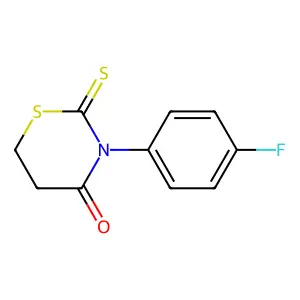 3-(4-Fluorophenyl)-2-sulfanylidene-1,3-thiazinan-4-one structure
