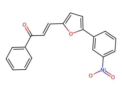 3-[5-(3-Nitrophenyl)furan-2-yl]-1-phenylprop-2-en-1-one structure