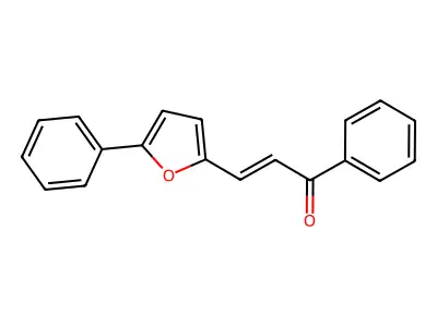 1-phenyl-3-(5-phenylfuran-2-yl)prop-2-en-1-one structure