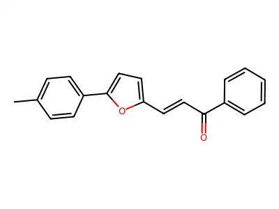 (E)-1-phenyl-3-(5-(p-tolyl)furan-2-yl)prop-2-en-1-one structure