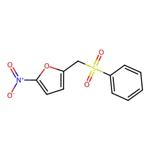 2-[(Benzenesulfonyl)methyl]-5-nitrofuran structure