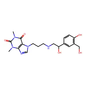 7-[3-[[2-hydroxy-2-[4-hydroxy-3-(hydroxymethyl)phenyl]ethyl] structure