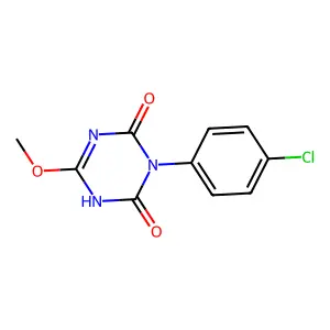 3-(4-Chlorophenyl)-6-methoxy-1,3,5-triazine-2,4(1H,3H)-dione structure