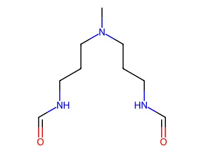 Formamide, N,N'-[(methylimino)di-3,1-propanediyl]bis- structure